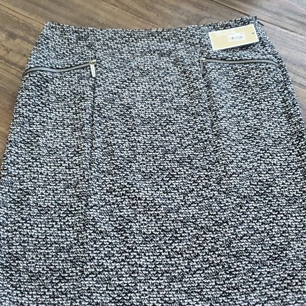 Michael Kors Black/White Skirt